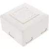 Seinäliitäntärasia InLine Cat.6 2x RJ45 vaakasuora — pinta- tai uppoasennus