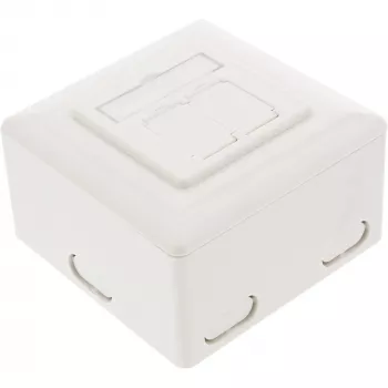 Seinäliitäntärasia InLine Cat.6 2x RJ45 vaakasuora — pinta- tai uppoasennus