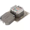 Seinäliitäntärasia InLine Cat.6 2x RJ45 vaakasuora — pinta- tai uppoasennus