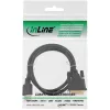 InLine HDMI - DVI -kaapeli uros / 18+1 uros kullattu 1,5m