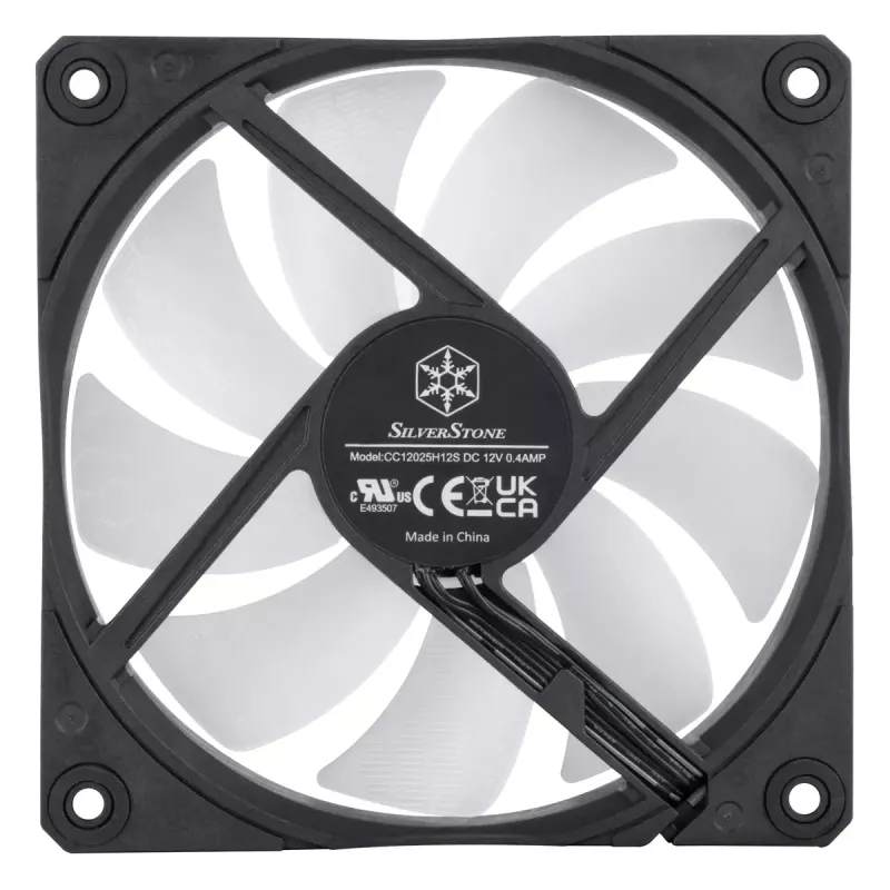 SilverStone Shark Force SST-SF120B-ARGB 120 mm kotelotuuletin, ARGB, musta