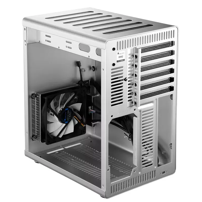 PC-kotelo Jonsbo RM2 hopea ATX ITX micro ATX 120mm tuuletin