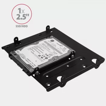 Axagon RHD-435 teline 4x 2,5 inch tai 2x 2,5 inch HDD/SSD & 1x 3,5 inch HDD 5,25 inch-paikkaan, metalli