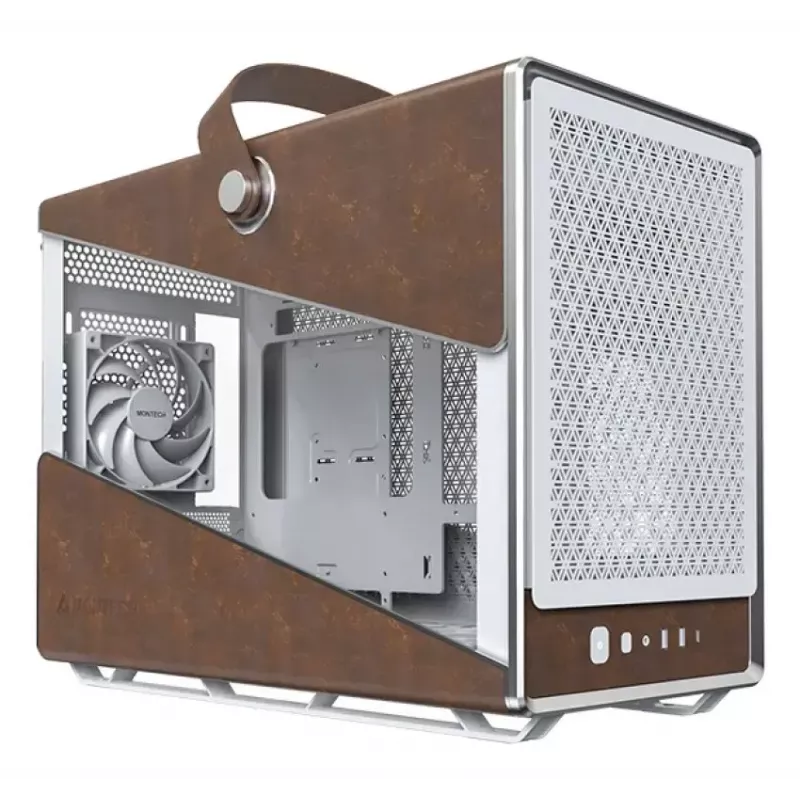 Tietokonekotelo Montech Heritage Pro Midi-Tower valkoinen