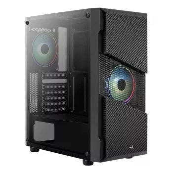 Aerocool Menace Saturn RGB Midi Tower musta