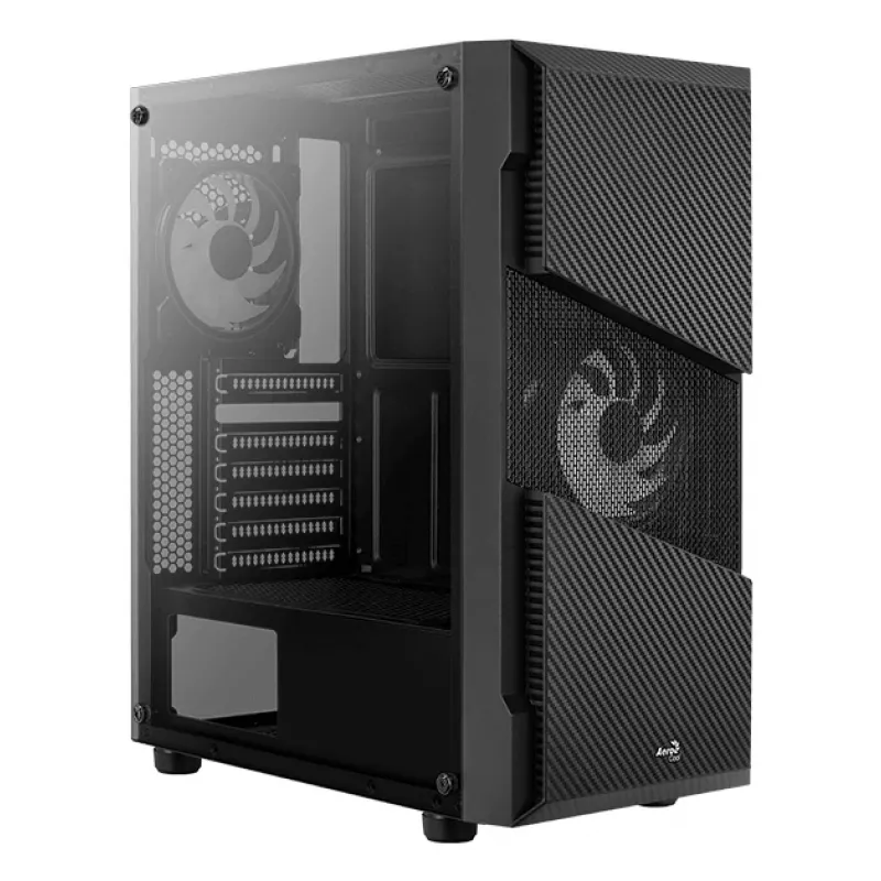 Aerocool Menace Saturn RGB Midi Tower musta