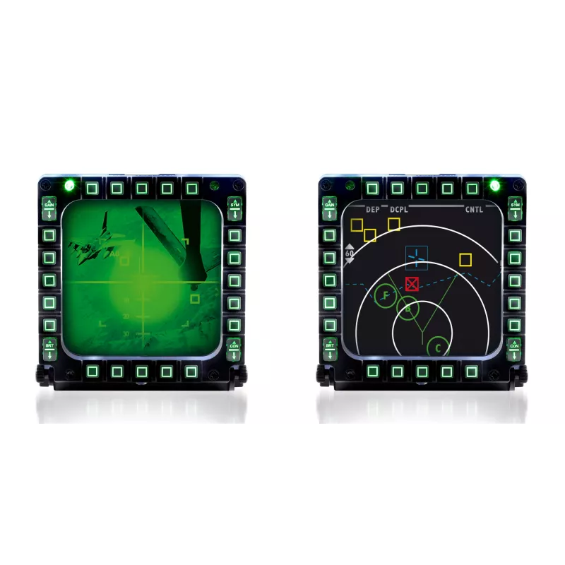 Thrustmaster MFD Cougar Pack musta joystick PC