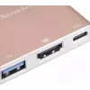 USB-C HDMI-videosovitin SILVERSTONE EP08 (USB-C 3.1, HDMI) pinkki