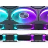 Phanteks D30-140 PH-F140D30_DRGB_PWM_BK01 PWM D-RGB koteloventtiilaattori, Regular Airflow, 140 mm, musta