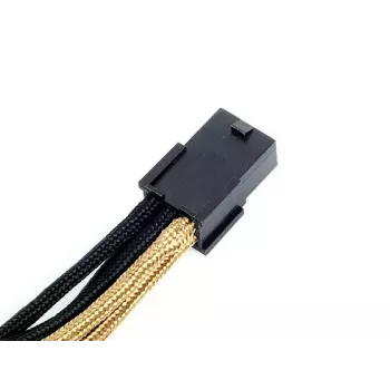 SilverStone PP07-IDE6BG 6-pin PCIe - 6-pin PCIe -jatkokaapeli, 250 mm, musta/kulta