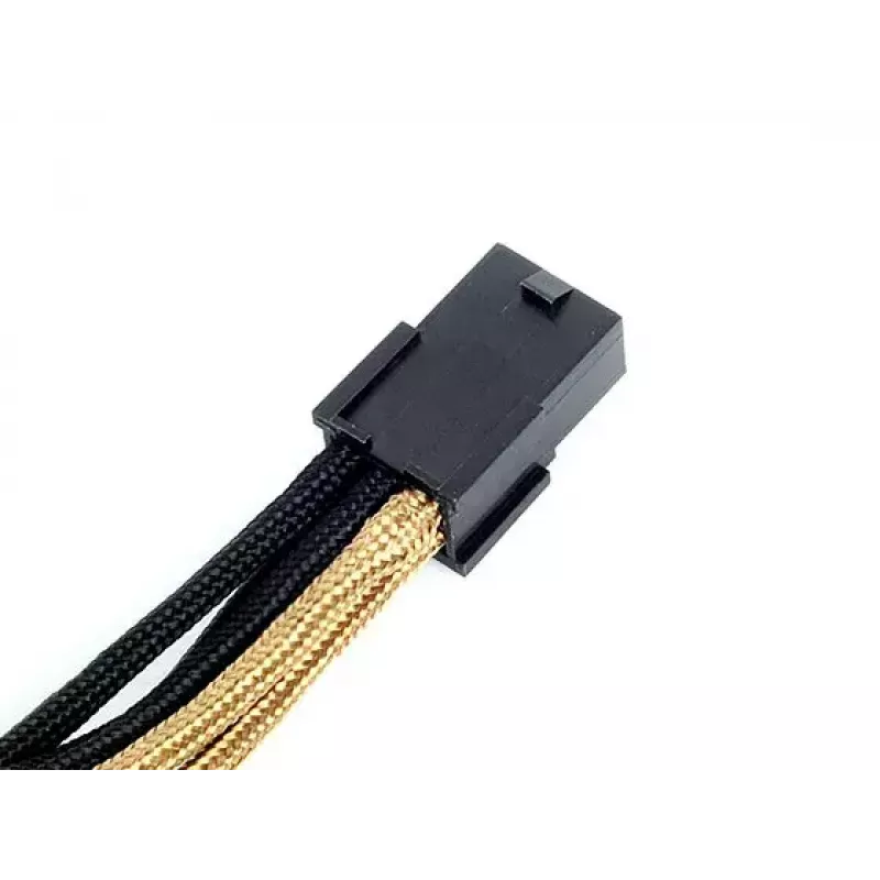 SilverStone PP07-IDE6BG 6-pin PCIe - 6-pin PCIe -jatkokaapeli, 250 mm, musta/kulta