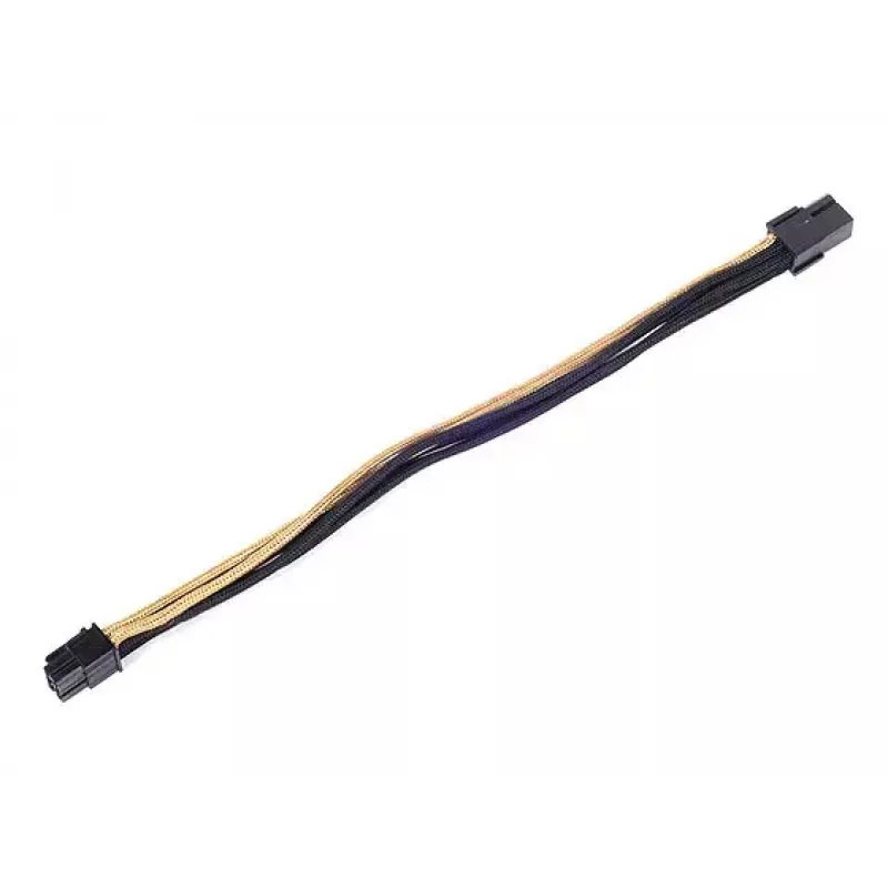 SilverStone PP07-IDE6BG 6-pin PCIe - 6-pin PCIe -jatkokaapeli, 250 mm, musta/kulta