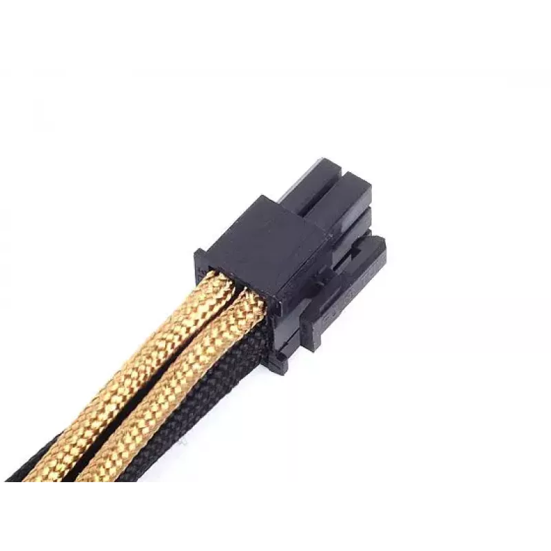 SilverStone PP07-IDE6BG 6-pin PCIe - 6-pin PCIe -jatkokaapeli, 250 mm, musta/kulta