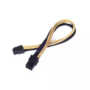 SilverStone PP07-IDE6BG 6-pin PCIe - 6-pin PCIe -jatkokaapeli, 250 mm, musta/kulta