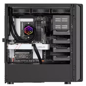 PC-kotelo Silverstone SETA D1 Midi Tower musta