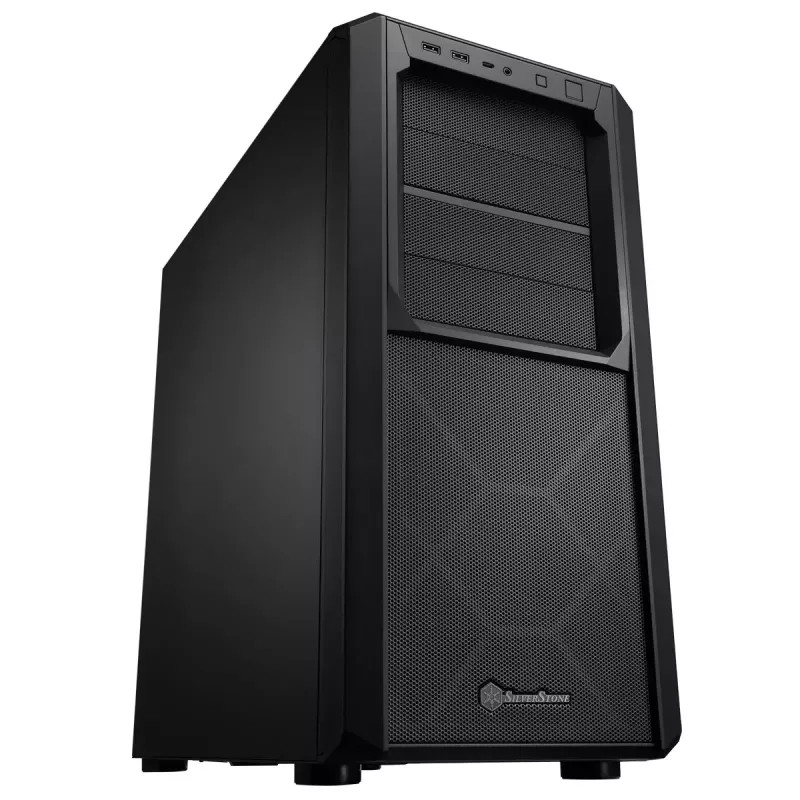 PC-kotelo Silverstone SETA D1 Midi Tower musta