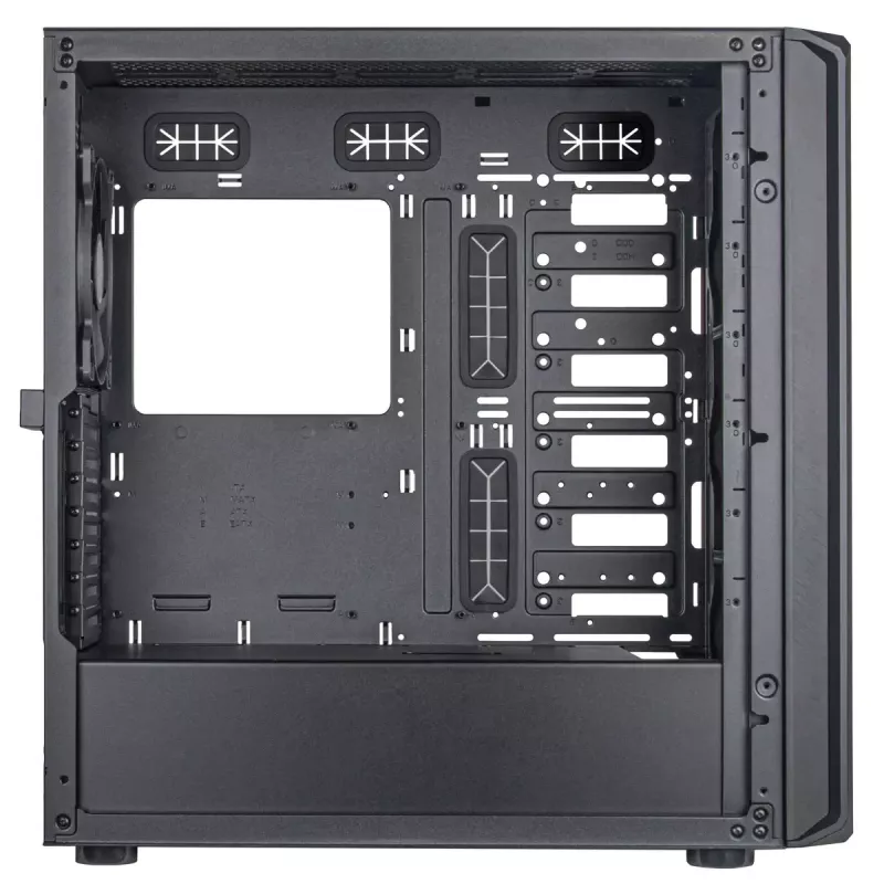 PC-kotelo Silverstone SETA D1 Midi Tower musta