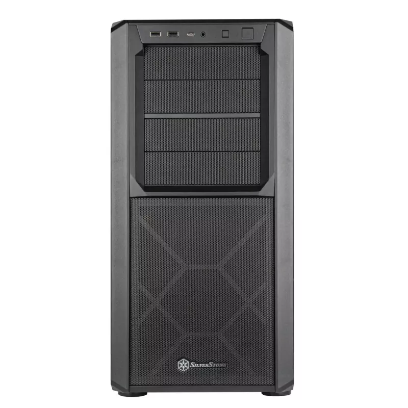 PC-kotelo Silverstone SETA D1 Midi Tower musta