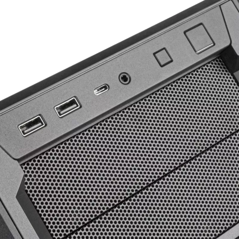 PC-kotelo Silverstone SETA D1 Midi Tower musta