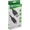 USB 3.2 Gen.1x2 kaapeli InLine 35714 1,5 m USB-C uros USB-A uros musta