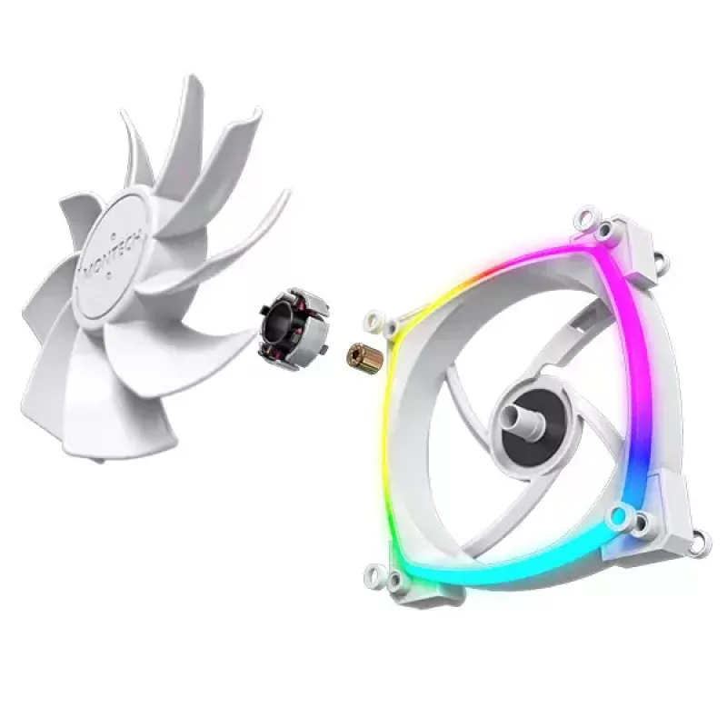 Tuuletin Montech RX120 PWM 12 cm 800-1600 RPM 27 dB valkoinen