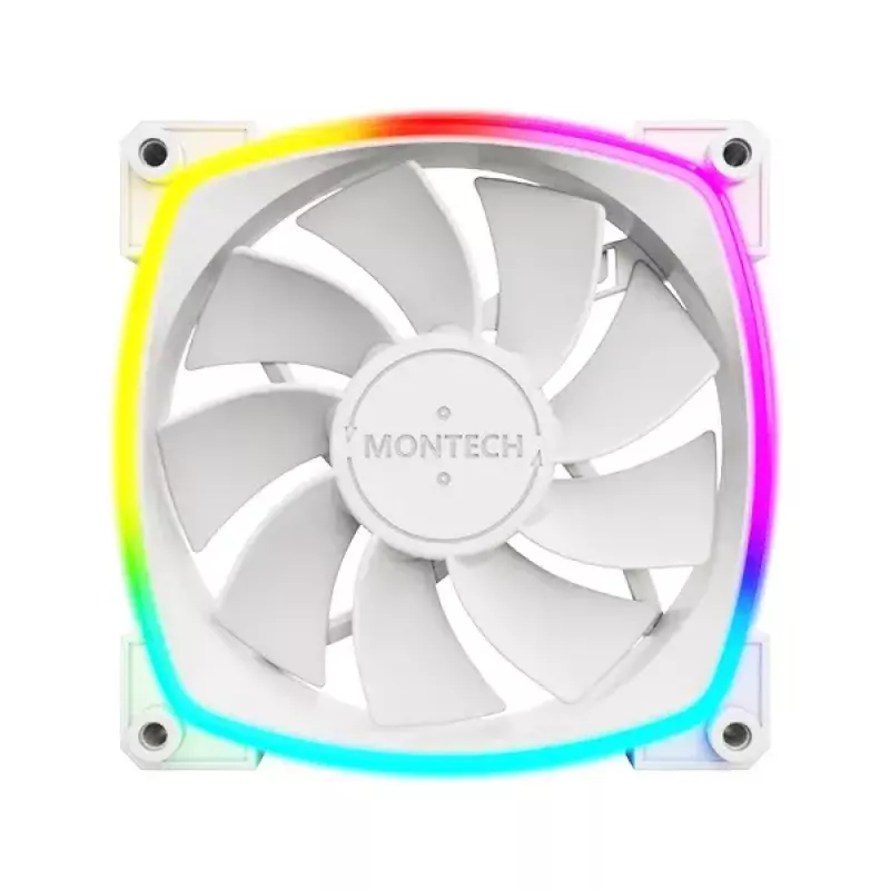 Tuuletin Montech RX120 PWM 12 cm 800-1600 RPM 27 dB valkoinen