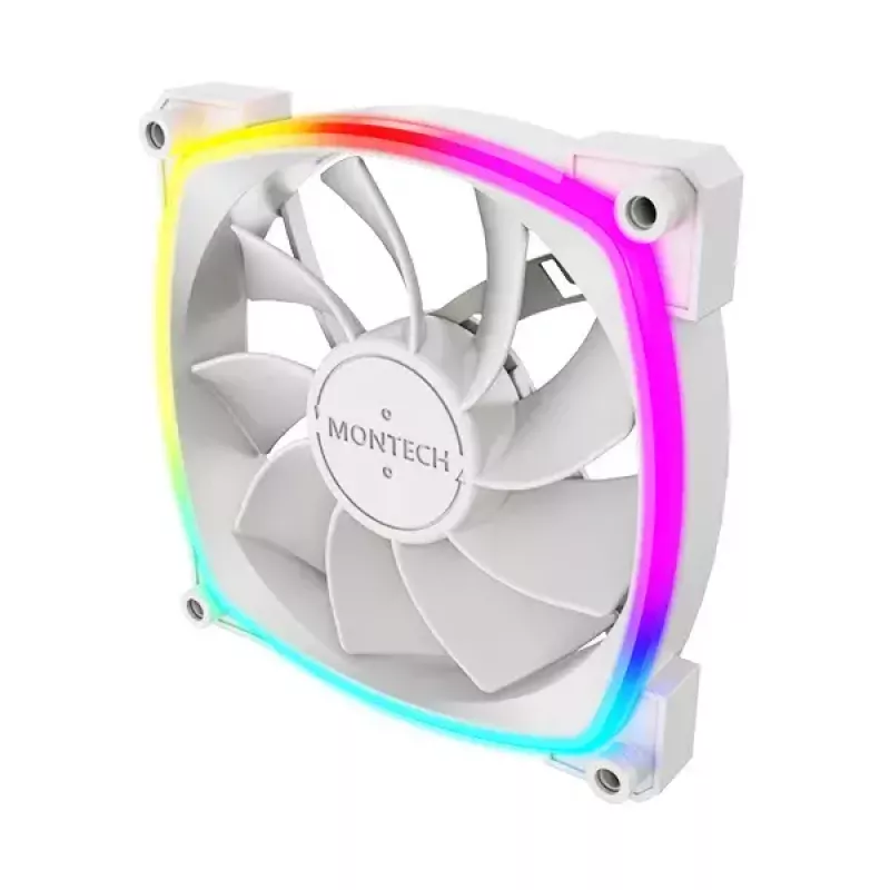 Tuuletin Montech RX120 PWM 12 cm 800-1600 RPM 27 dB valkoinen