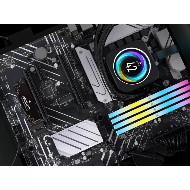 Corsair MP600 Elite CSSD-F1000GBMP600ENH SSD-levy, 1 TB, M.2 2280, PCIe 4.0 x4 NVMe, 3D TLC, 256-bittinen AES-salaus
