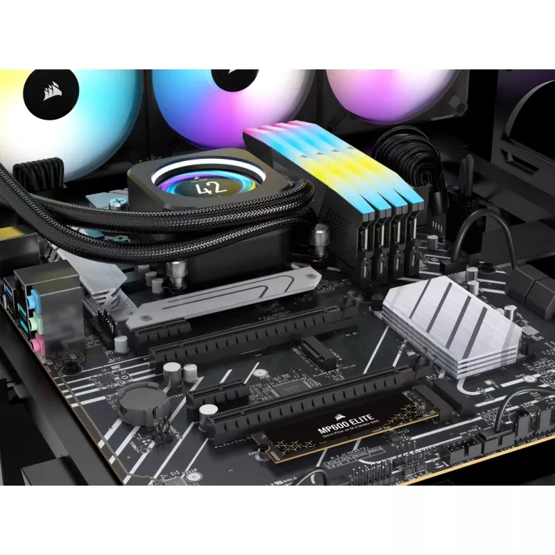 Corsair MP600 Elite CSSD-F1000GBMP600ENH SSD-levy, 1 TB, M.2 2280, PCIe 4.0 x4 NVMe, 3D TLC, 256-bittinen AES-salaus