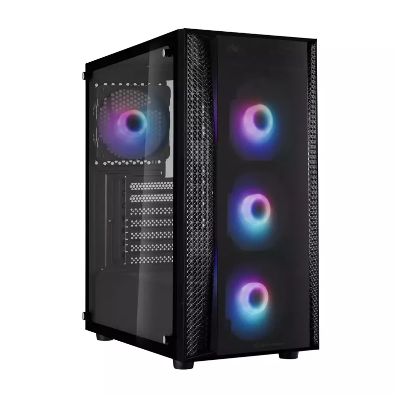 PC-kotelo Silverstone FARA B1 PRO Tower musta