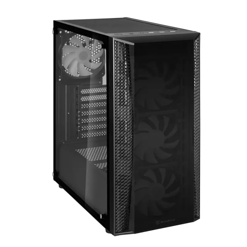 PC-kotelo Silverstone FARA B1 PRO Tower musta
