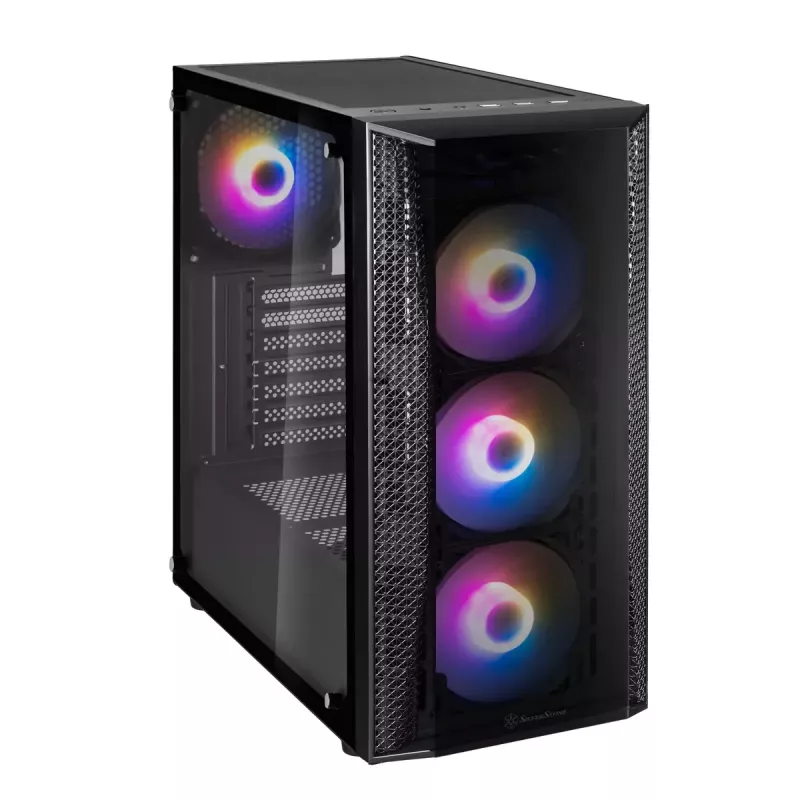 PC-kotelo Silverstone FARA B1 PRO Tower musta