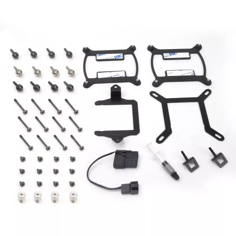 SilverStone Permafrost PF360-ARGB V2 SST-PF360-ARGB-V2 360 mm AiO-nestejäähdytin prosessorille, ARGB, RGB-ohjaimella, musta