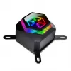 SilverStone Permafrost PF360-ARGB V2 SST-PF360-ARGB-V2 360 mm AiO-nestejäähdytin prosessorille, ARGB, RGB-ohjaimella, musta