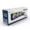 SilverStone Permafrost PF360-ARGB V2 SST-PF360-ARGB-V2 360 mm AiO-nestejäähdytin prosessorille, ARGB, RGB-ohjaimella, musta