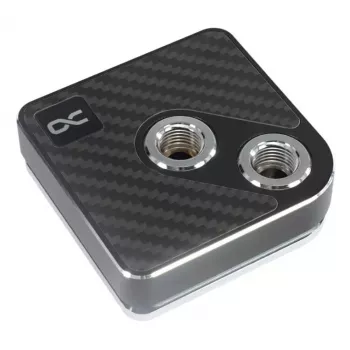 Vesijäähdytyslohko Alphacool Core 1 Carbon messinki kupari nikkeli musta 72mm