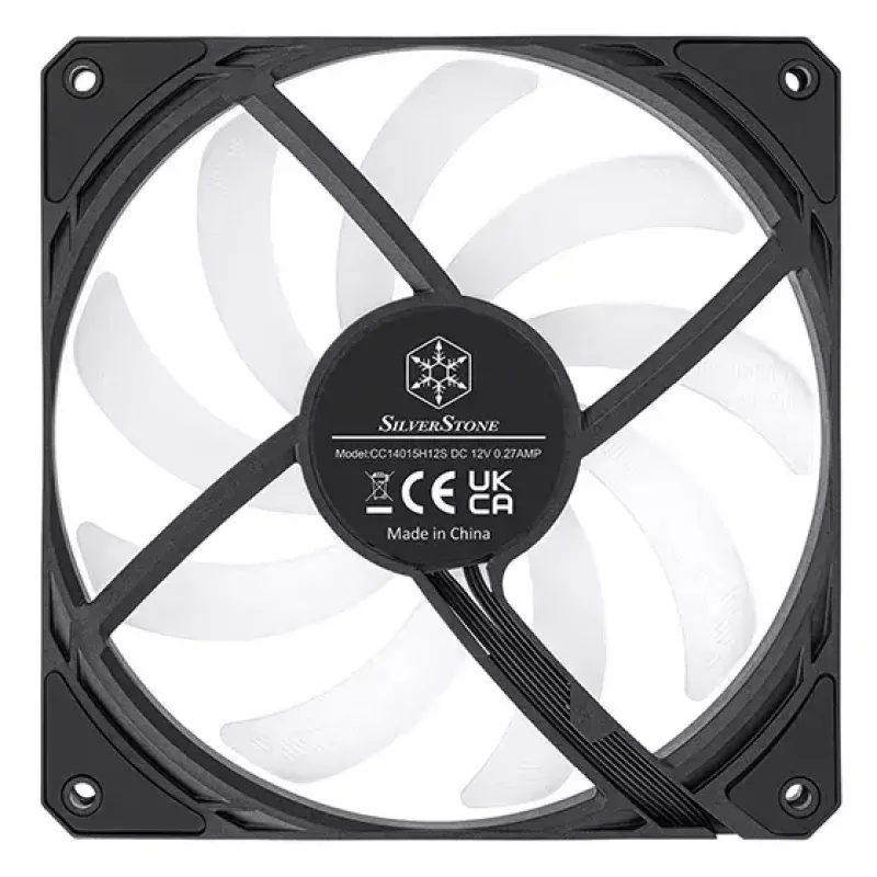 Tuuletin Silverstone SST-AS140B-ARGB 14 cm 1700 RPM 33 dB musta