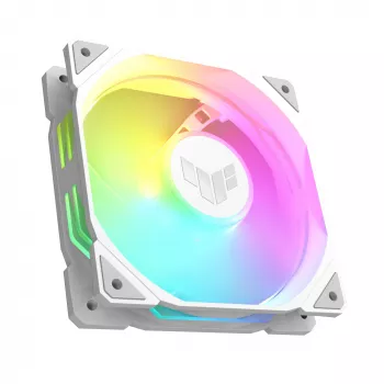 ASUS TUF GAMING TR120 ARGB REVERSE 120 mm 2000 RPM valkoinen, hydraulinen laakeri, 76.3 CFM