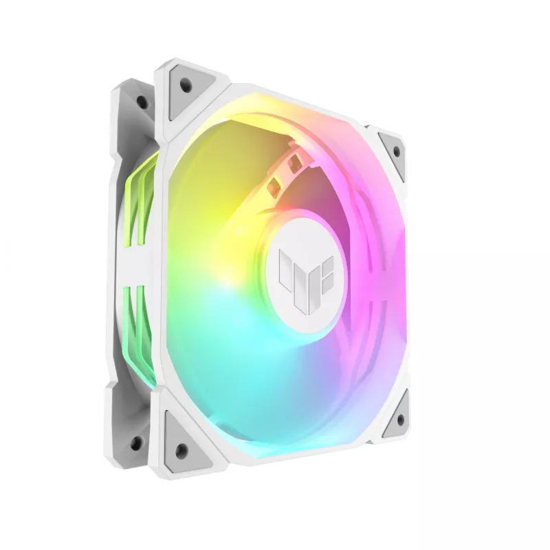 ASUS TUF GAMING TR120 ARGB REVERSE 120 mm 2000 RPM valkoinen, hydraulinen laakeri, 76.3 CFM