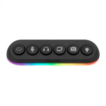 Streamplify HUB DECK 5 musta USB 2.0 USB 3.0 24W 1.8m