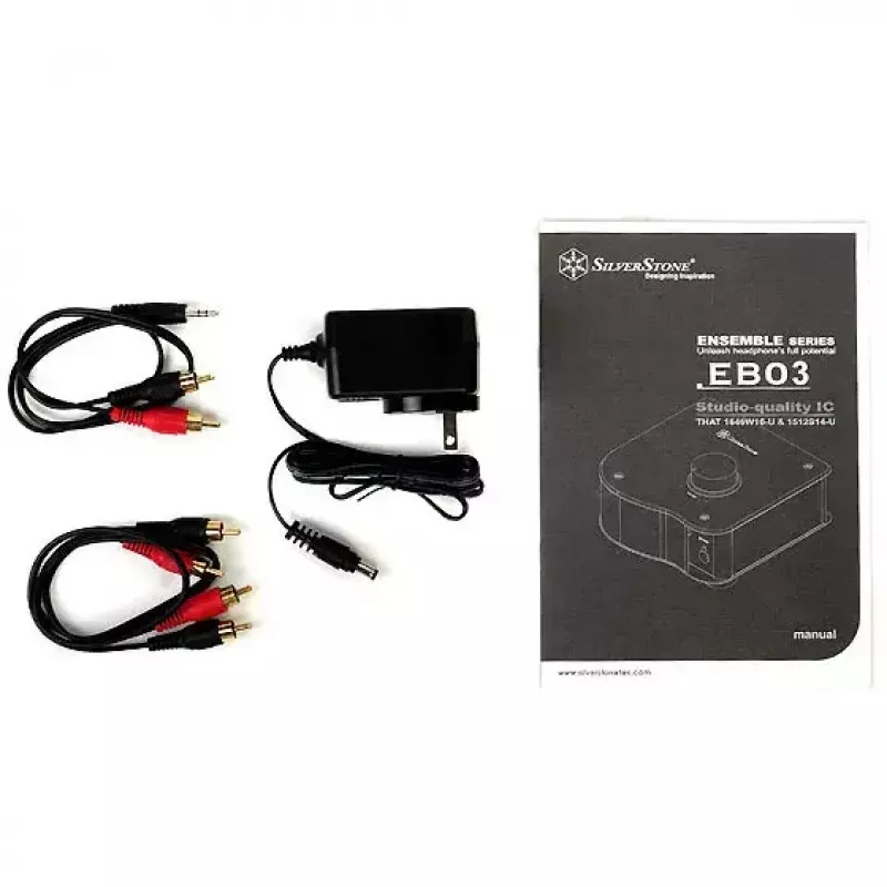 Kuulokevahvistin Silverstone SST-EB03S 16-600Ω 6,3 mm