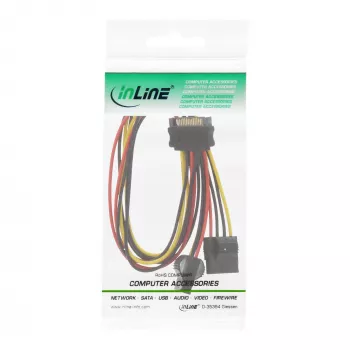 InLine SATA-virtakaapeli Y 1 IN kaksi OUT, 0,03m