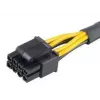 Sisäinen virtakaapeli Akasa AK-CBPW10-15BK 0,15 m PCI-E 8-Pin ATX 4-Pin