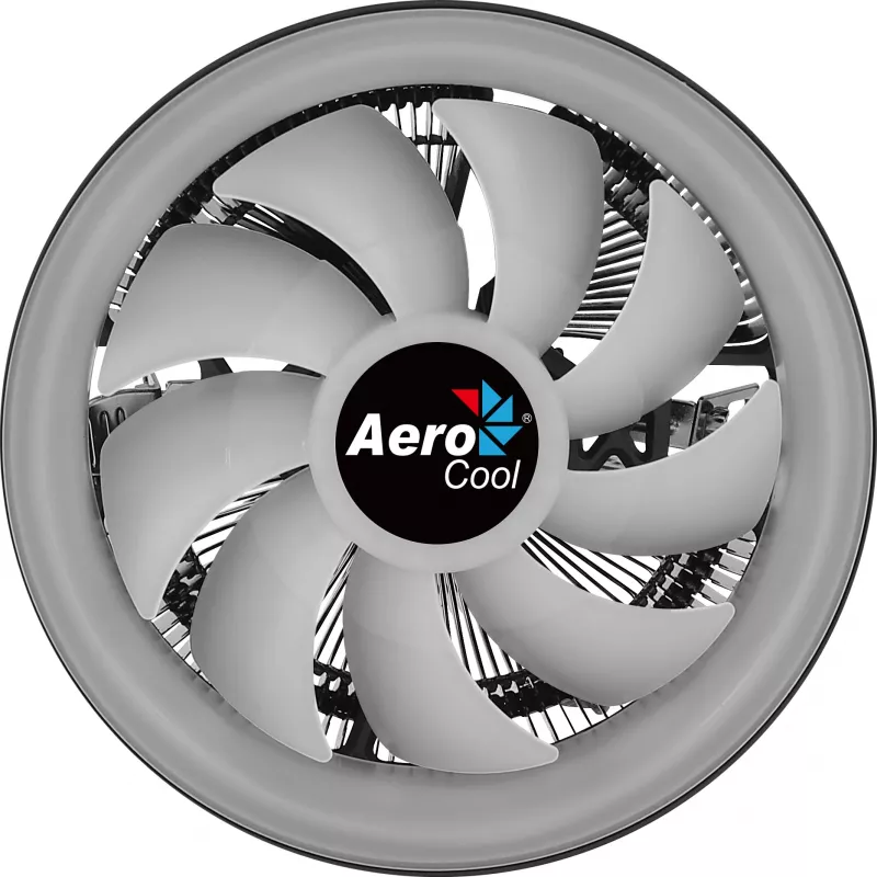 Aerocool Core Plus prosessorijäähdytin, ARGB, 120 mm, musta