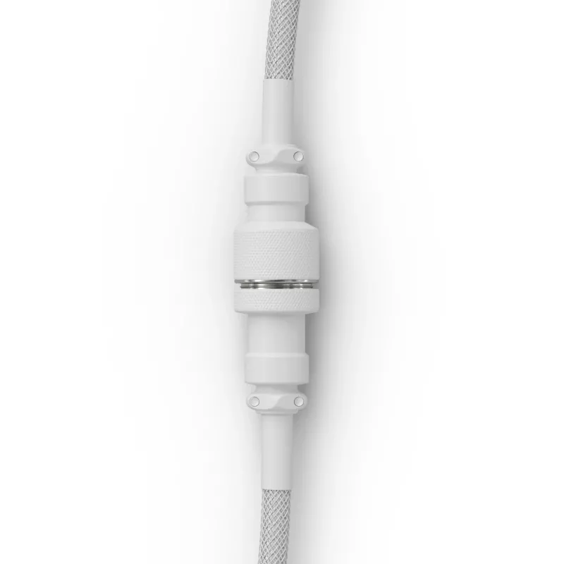 Kierretty USB-kaapeli GLORIOUS GMMK Ghost White (GLO-KB-ACC-CBL-COIL-GWHT) – spiraalikaapeli, Ghost White