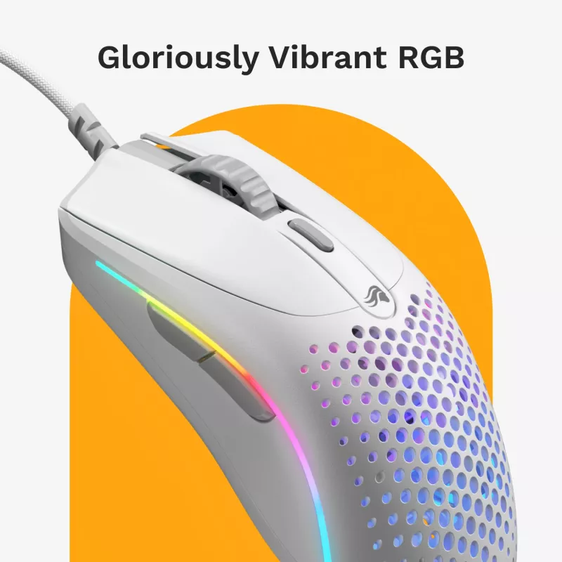 Glorious Gaming Glorious Model O 2 Mini - mattavalkoinen, oikeakätinen, optinen, USB Type-A, 26 000 DPI, valkoinen