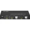 InLine 2x1 HDMI KVM-kytkin, 2x1, HDMI 4K2K, USB 2.0 -keskitin, äänellä