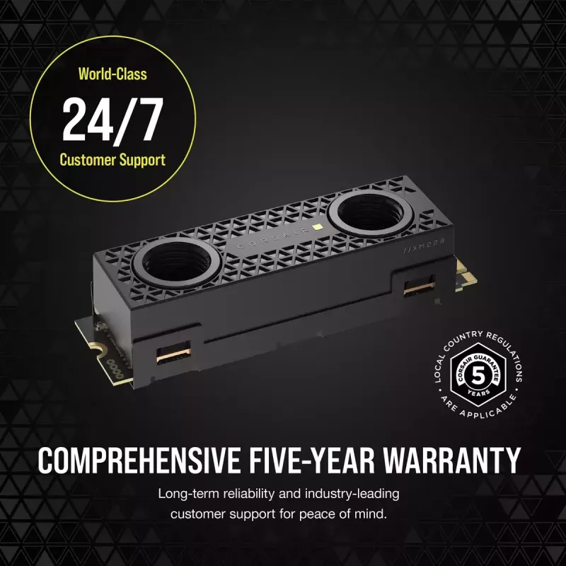 SSD-levy Corsair 2 TB M.2 PCI Express 5.0 MP700 PRO Hydro X