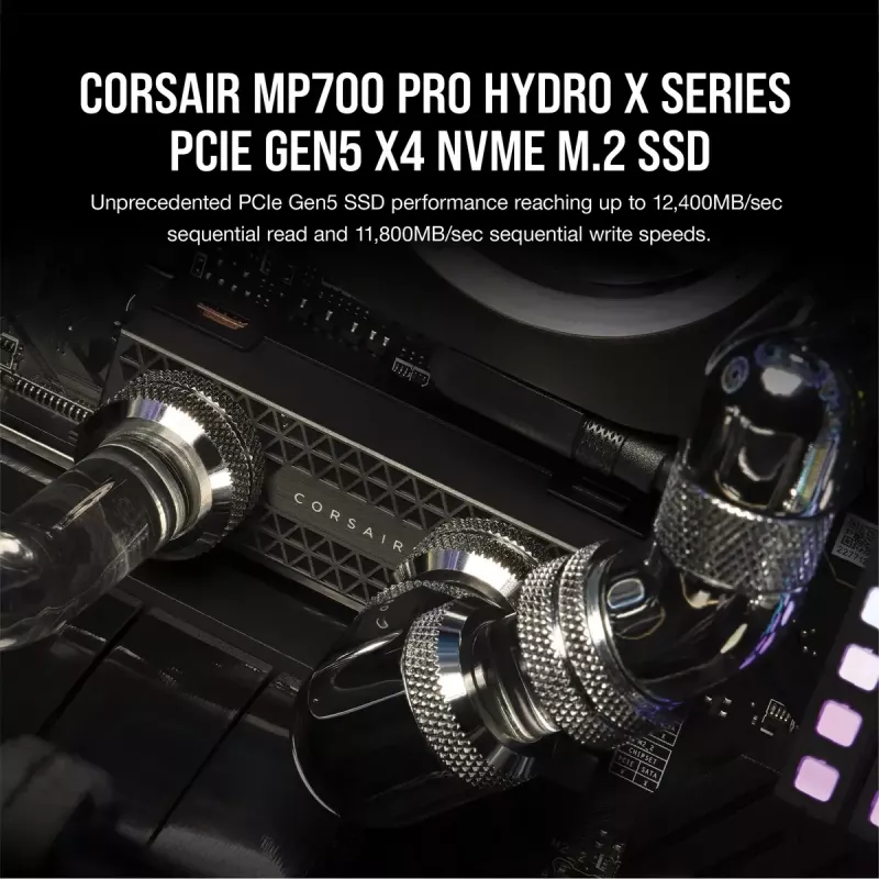 SSD-levy Corsair 2 TB M.2 PCI Express 5.0 MP700 PRO Hydro X