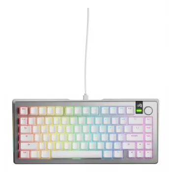 Mekaaninen pelinäppäimistö GLORIOUS GMMK 3 PRO 75% johdollinen USB QWERTY RGB hopea (US)